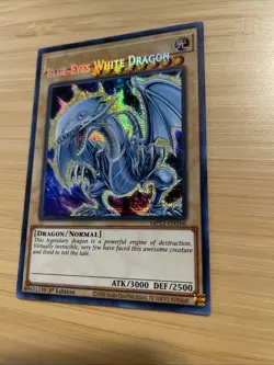 MISPRINT BLUE-EYES WHITE DRAGON NM PRISMATIC SECRET RARE MP22-EN266 YUGIOH - Image 7