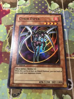 Yugioh! LP Cyber Esper - CDIP-EN005 - Super Rare - 1st Edition Lightly Played, E - Image 1