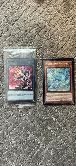 Yu-Gi-Oh Mulcharmy Purulia INFO-EN027 & Sealed Akiza Token - Image 1