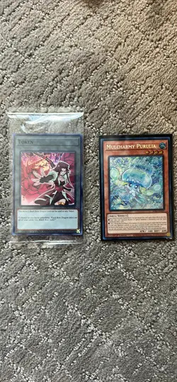 Yu-Gi-Oh Mulcharmy Purulia INFO-EN027 & Sealed Akiza Token - Image 4