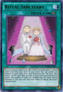 Yugioh! LP Ritual Sanctuary - DPDG-EN019 - Ultra Rare - 1st Edition Lightly Play - Image 2