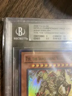 Yu-Gi-Oh! PSA BGS 9 Tyr, The Vanquishing Warlord WCPS-AE903 Asian English - Image 10