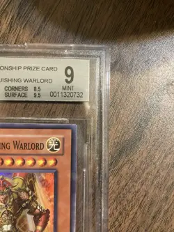 Yu-Gi-Oh! PSA BGS 9 Tyr, The Vanquishing Warlord WCPS-AE903 Asian English - Image 9