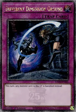Different Dimension Ground (Quarter Century Secret Rare) RA04-EN101 Quarter Century Stampede 1st Edition - Image 1