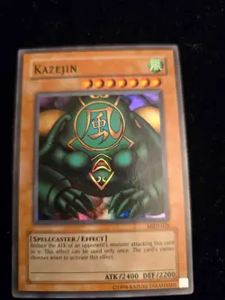Yu-Gi-Oh! TCG Kazejin Metal Raiders MRD-026 Unlimited Super Rare - Image 11
