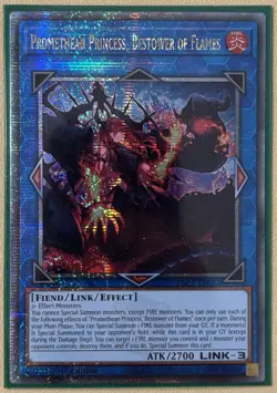 Promethean Princess, Bestower Of Flames PHNI-EN052 Quarter Century Secret Rare - Image 2