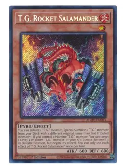 T.G. Rocket Salamander AGOV-EN003 Secret Rare YuGiOh - Image 1