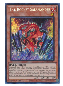 T.G. Rocket Salamander AGOV-EN003 Secret Rare YuGiOh - Image 2