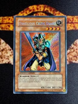 YUGIOH • OBNOXIOUS CELTIC GUARD • SECRET RARE • CT1-EN006 • LIMITED EDITION • NM - Image 1