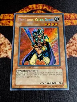 YUGIOH • OBNOXIOUS CELTIC GUARD • SECRET RARE • CT1-EN006 • LIMITED EDITION • NM - Image 2