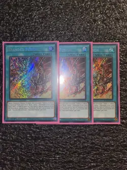 Yugioh 3x Branded Fusion BLTR-EN111 Secret Rare 1st Edition Near Mint - Image 1