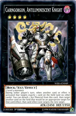Yugioh! MP Cairngorgon, Antiluminescent Knight - WIRA-EN049 - Common - 1st Editi - Image 1