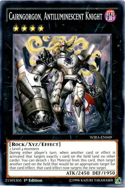 Yugioh! MP Cairngorgon, Antiluminescent Knight - WIRA-EN049 - Common - 1st Editi - Image 2