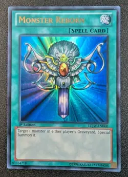 Monster Reborn LCJW-EN060 Ultra Rare 1st Edition LP - Image 1