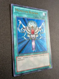 Monster Reborn LCJW-EN060 Ultra Rare 1st Edition LP - Image 2