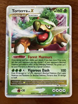 Torterra LV.X DP09 Black Star Promo 2007 Holo Rare PokÃ©mon Card TCG - Image 1