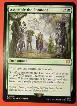 MTG, MAGIC: ASSEMBLE THE ENTMOOT, LTC, COMMANDER UNPLAYED, RARE #0036 - Image 1