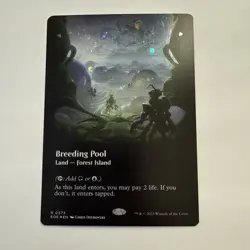Breeding Pool GALAXY FOIL 373 Edge of Eternities EOE MTG Rare Land Unplayed Mint - Image 1