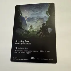 Breeding Pool GALAXY FOIL 373 Edge of Eternities EOE MTG Rare Land Unplayed Mint - Image 2