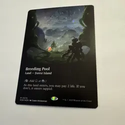Breeding Pool GALAXY FOIL 373 Edge of Eternities EOE MTG Rare Land Unplayed Mint - Image 3