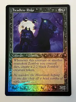 Headless Rider Retro Frame Secret Lair Drop Rainbow Foil MTG - Image 1
