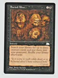 Magic the Gathering ~ MTG ~ 1x Buried Alive ~ Weatherlight ~ M/NM - Image 1