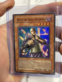 Yugioh Kycoo The Ghost Destroyer Super Rare LON-062 LP Unlimited Vintage Card - Image 2