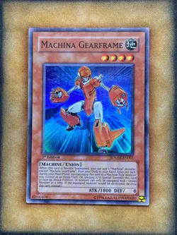 Yugioh Machina Gearframe SDMM-EN002 Super Rare 1st Ed HP - Image 1