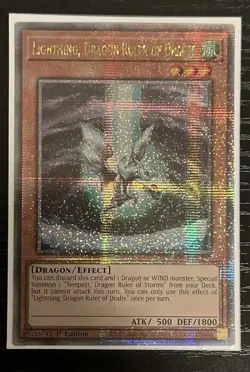 YuGiOh! Lightning, Dragon Ruler of Drafts (Quarter Century SR) - RA03-EN257 - Image 1