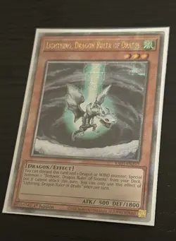 YuGiOh! Lightning, Dragon Ruler of Drafts (Quarter Century SR) - RA03-EN257 - Image 3