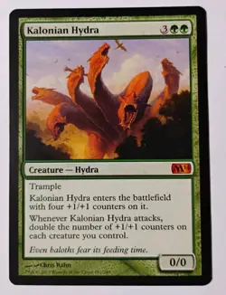 Kalonian Hydra MTG,  Core Set 2014 (M14), Mythic Rare Hydra, LP - Image 1