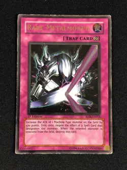 YUGIOH RARE METALMORPH RDS-EN052 1ST ULTIMATE HP/ CREASES - Image 2