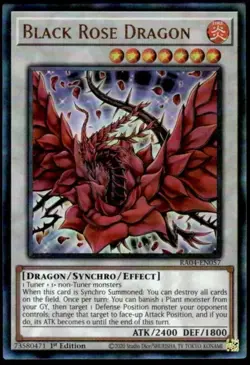 1x Black Rose Dragon (PUR) - 1st Editio NM Eng YuGiOh - Quarter Century Stampede - Image 1