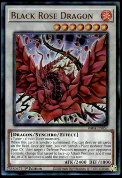 1x Black Rose Dragon (PUR) - 1st Editio NM Eng YuGiOh - Quarter Century Stampede - Image 2