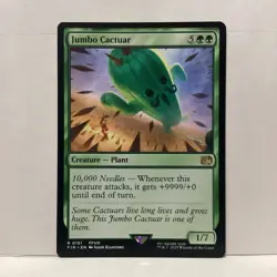 MTG Jumbo Cactuar Magic: The Gathering Final Fantasy Rare #0191 - Image 1