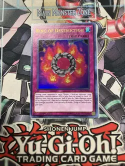 Ring Of Destruction Ultra Rare 1st Edition LCKC-EN050 Yugioh - Image 1