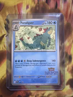 Pokémon Cards Feraligatr SVP213 Illustration Contest 2024 Promo - (NM) - Image 3