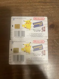 1999 Nintendo Blockbuster Pokemon Snap Pikachu, Jigglypuff, Charmander Cards - Image 2