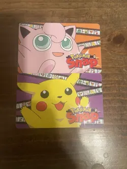 1999 Nintendo Blockbuster Pokemon Snap Pikachu, Jigglypuff, Charmander Cards - Image 3