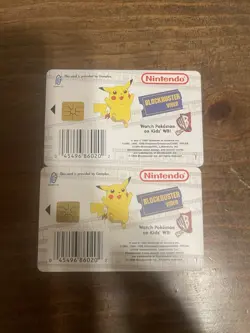 1999 Nintendo Blockbuster Pokemon Snap Pikachu, Jigglypuff, Charmander Cards - Image 4