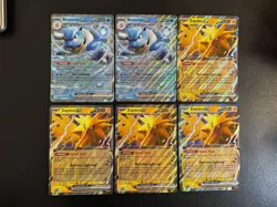 Pokemon Oversize Jumbo Card Lot of 6 Blastoise ex Zapdos ex JCC7 - Image 1