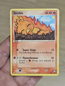 NM Pokemon Cards Torchic #3/5 Kids WB Creator Art Contest Promo  2004 Vintage - Image 7