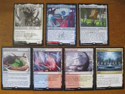 MTG Lot of 7 RARE cards 2021: STX Strixhaven School of Mages - Dual Lands Djinn - Image 3