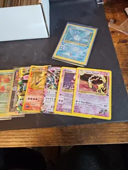 Vintage Pokemon Card Lot Holo Etc HP-Damaged Alakazam Rayquaza Articuno Etc 200+ - Image 12