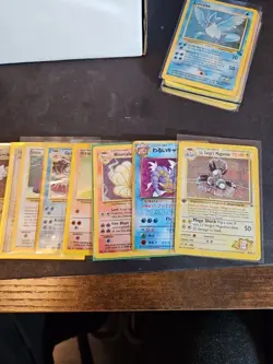 Vintage Pokemon Card Lot Holo Etc HP-Damaged Alakazam Rayquaza Articuno Etc 200+ - Image 5