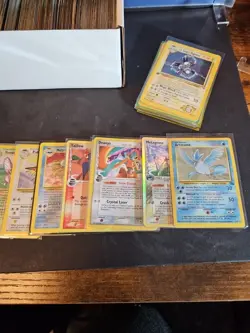 Vintage Pokemon Card Lot Holo Etc HP-Damaged Alakazam Rayquaza Articuno Etc 200+ - Image 8