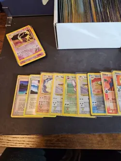 Vintage Pokemon Card Lot Holo Etc HP-Damaged Alakazam Rayquaza Articuno Etc 200+ - Image 9