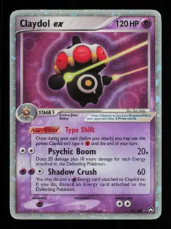 Pokemon Card Claydol ex 93/108 ex Power Keepers Holo Foil Vintage LP 2007 - Image 3