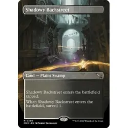 SHADOWY BACKSTREET (BORDERLESS) X4 Murders At Karlov Manor MKM Magic MTG CARD - Image 1