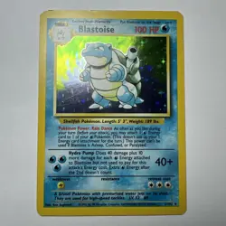 1999 Pokémon TCG Blastoise Base Set Holo Rare Card 2/102 - Image 3